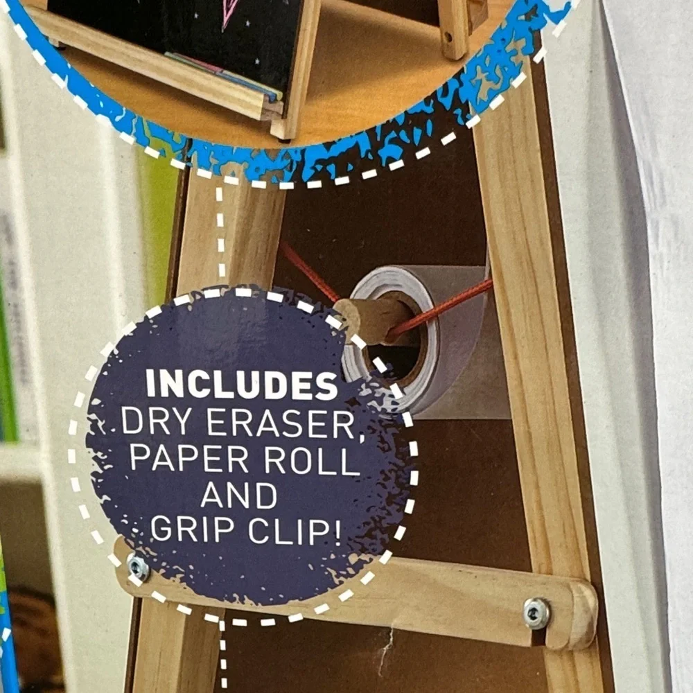 Discovery Wooden Tabletop Easel with Paper Roll